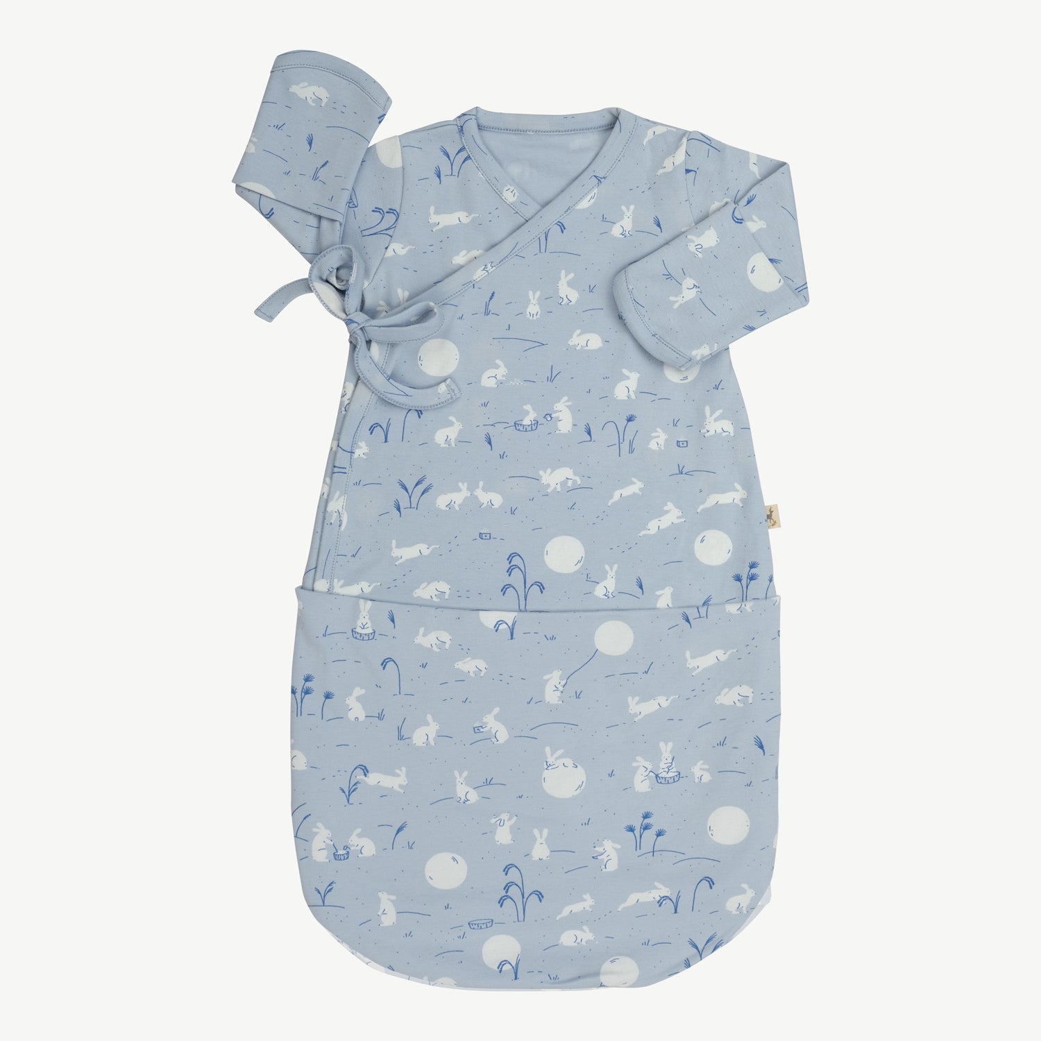 'moonlit usagi (hares)' celestial blue gown