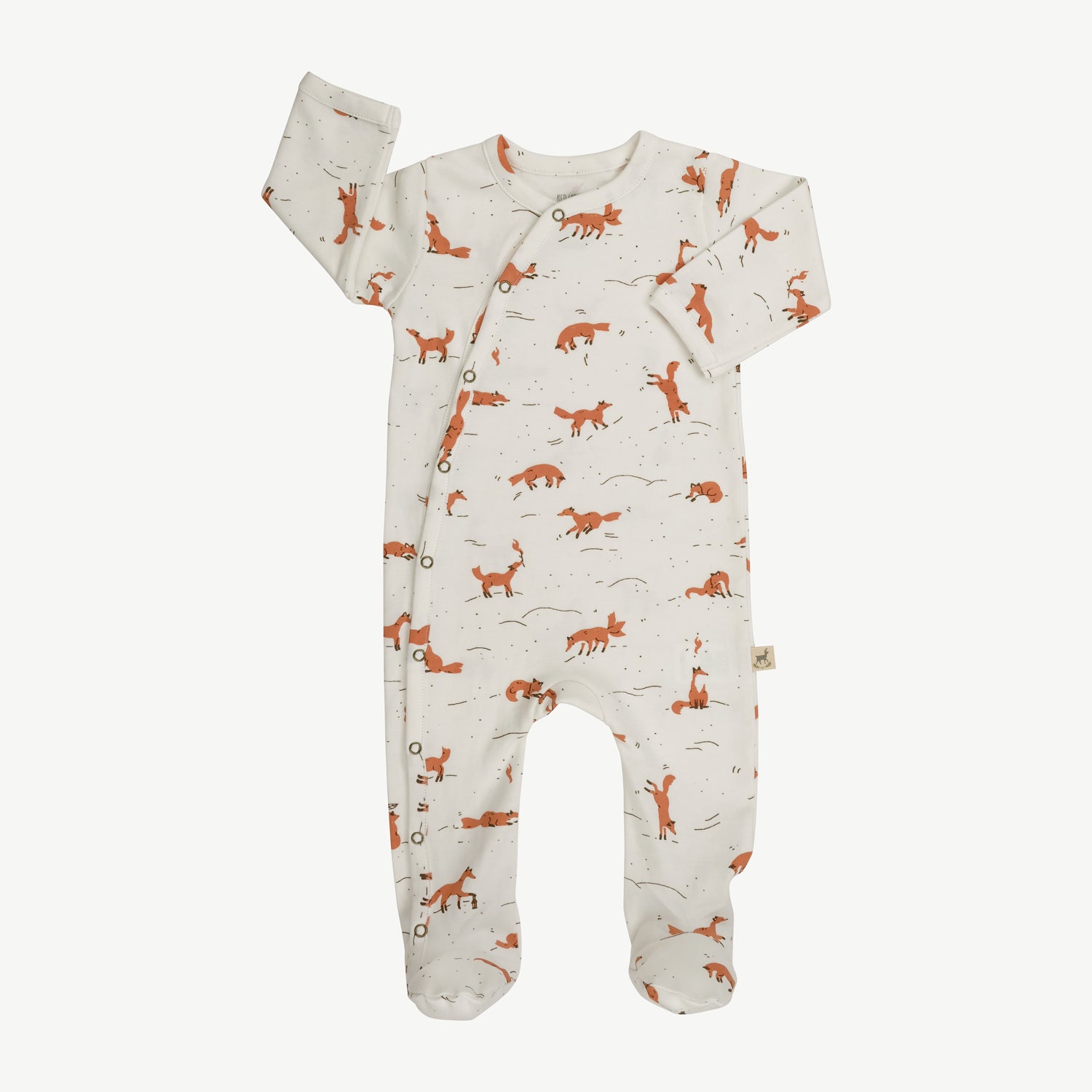 'mountain kitsune (foxes)' ivory footed jumpsuit