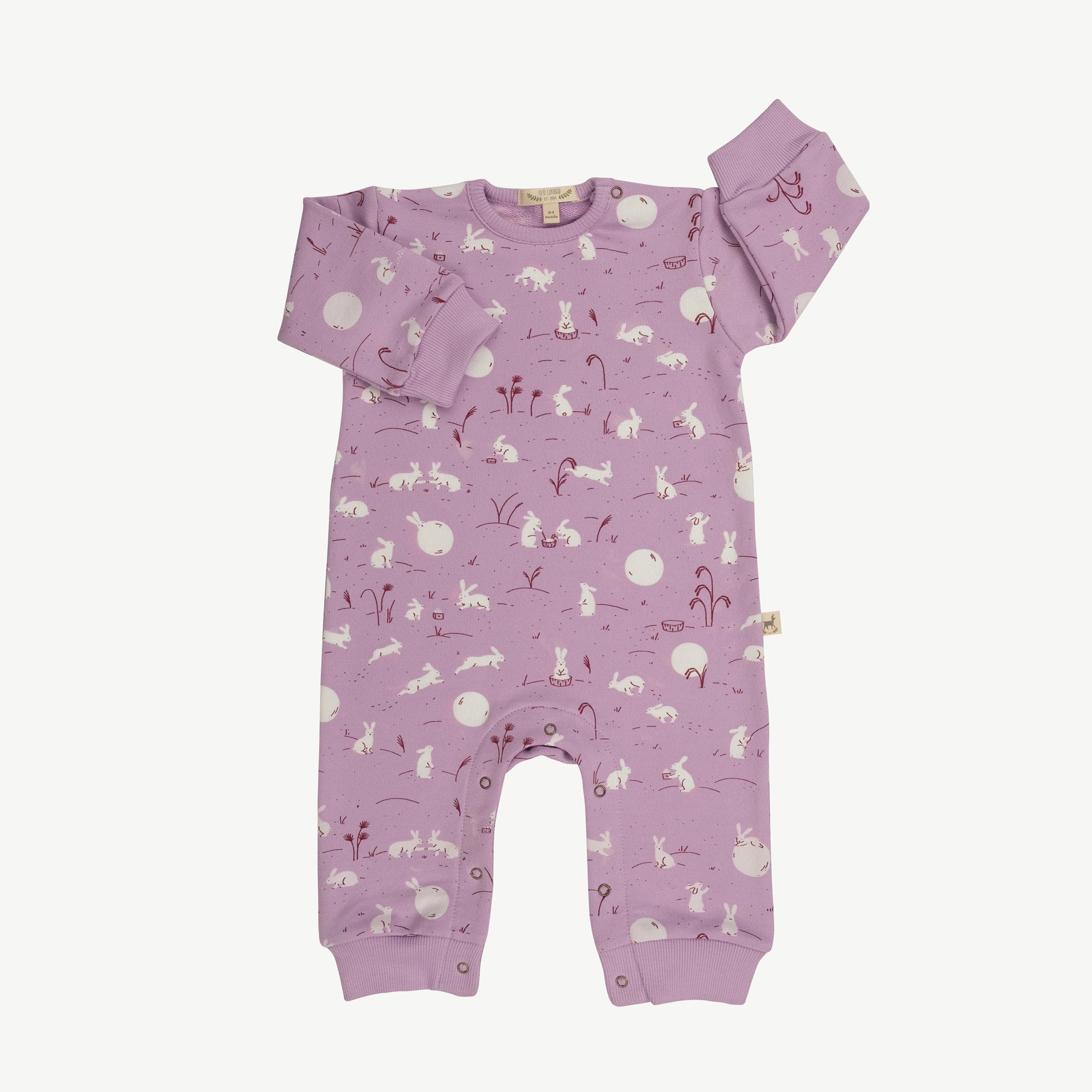 'moonlit usagi' lupine terry jumpsuit