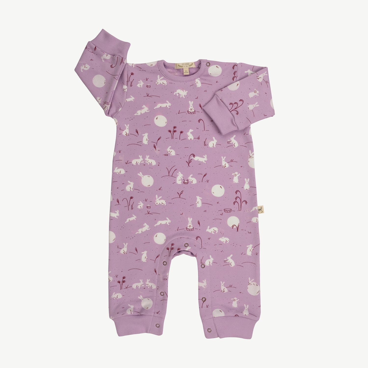 'moonlit usagi' lupine terry jumpsuit