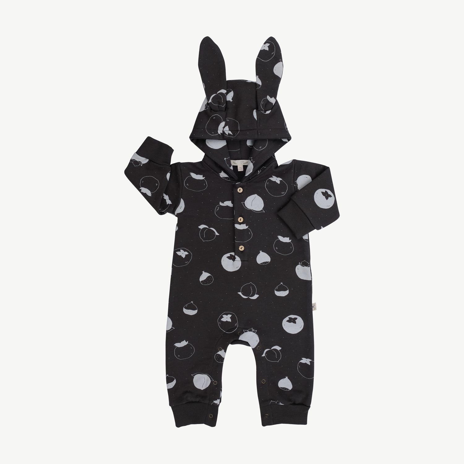 'fruitful patience' beluga hooded terry jumpsuit