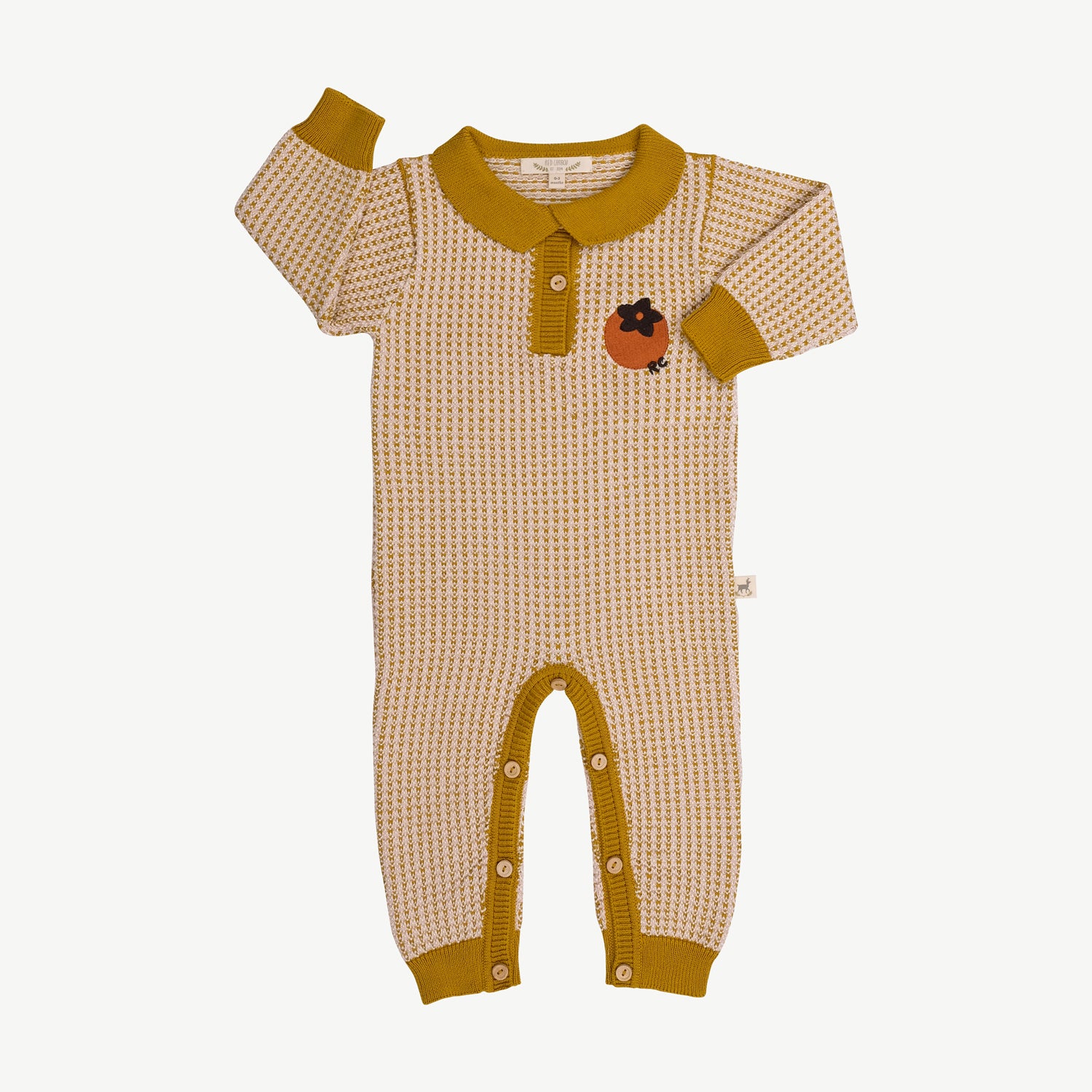 'multi' mustard knit jumpsuit