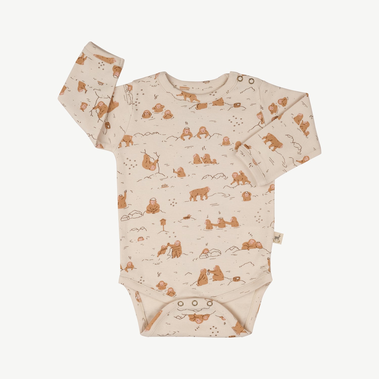 'monkey snow day' sandshell onesie