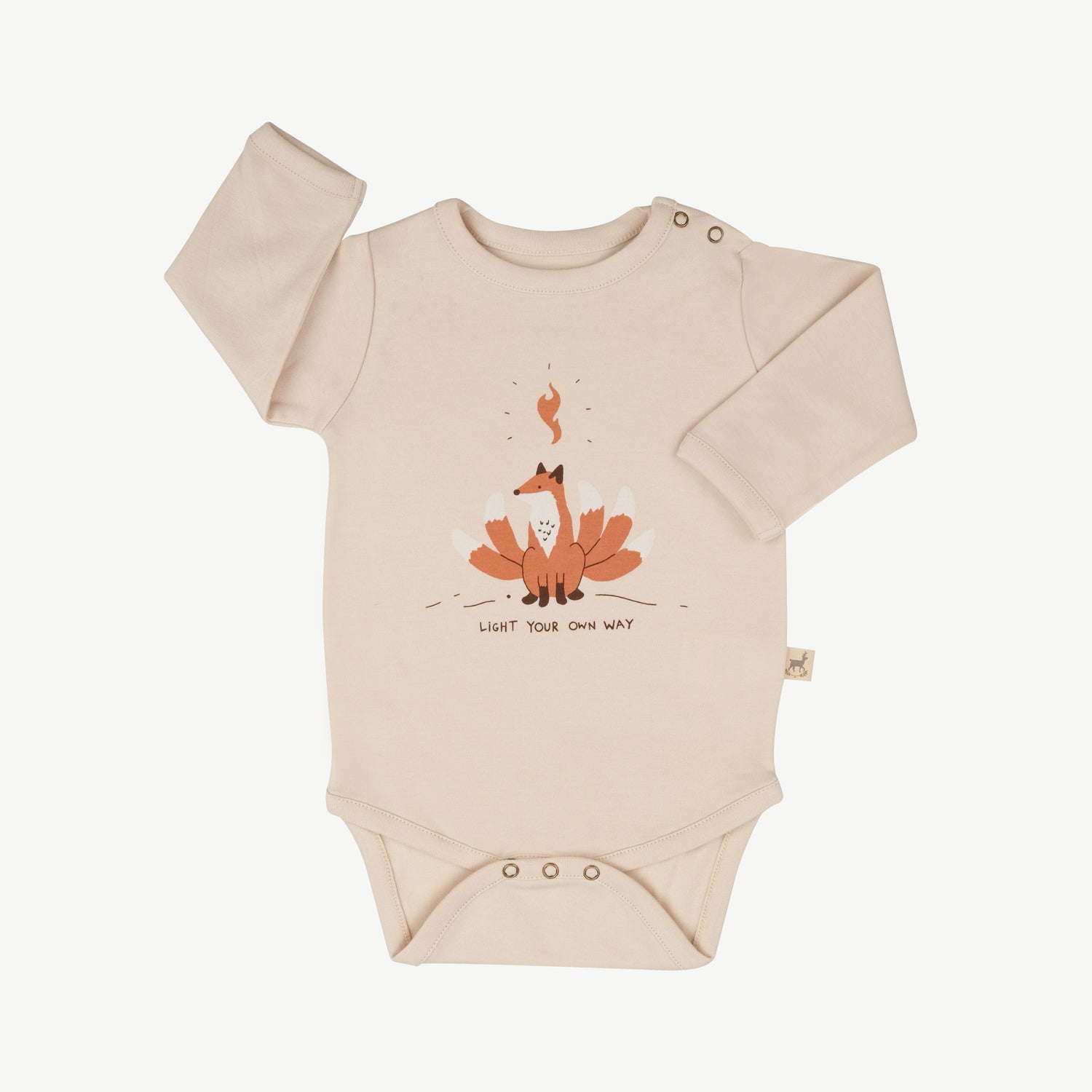 'light your own way (kitsune)' sandshell onesie