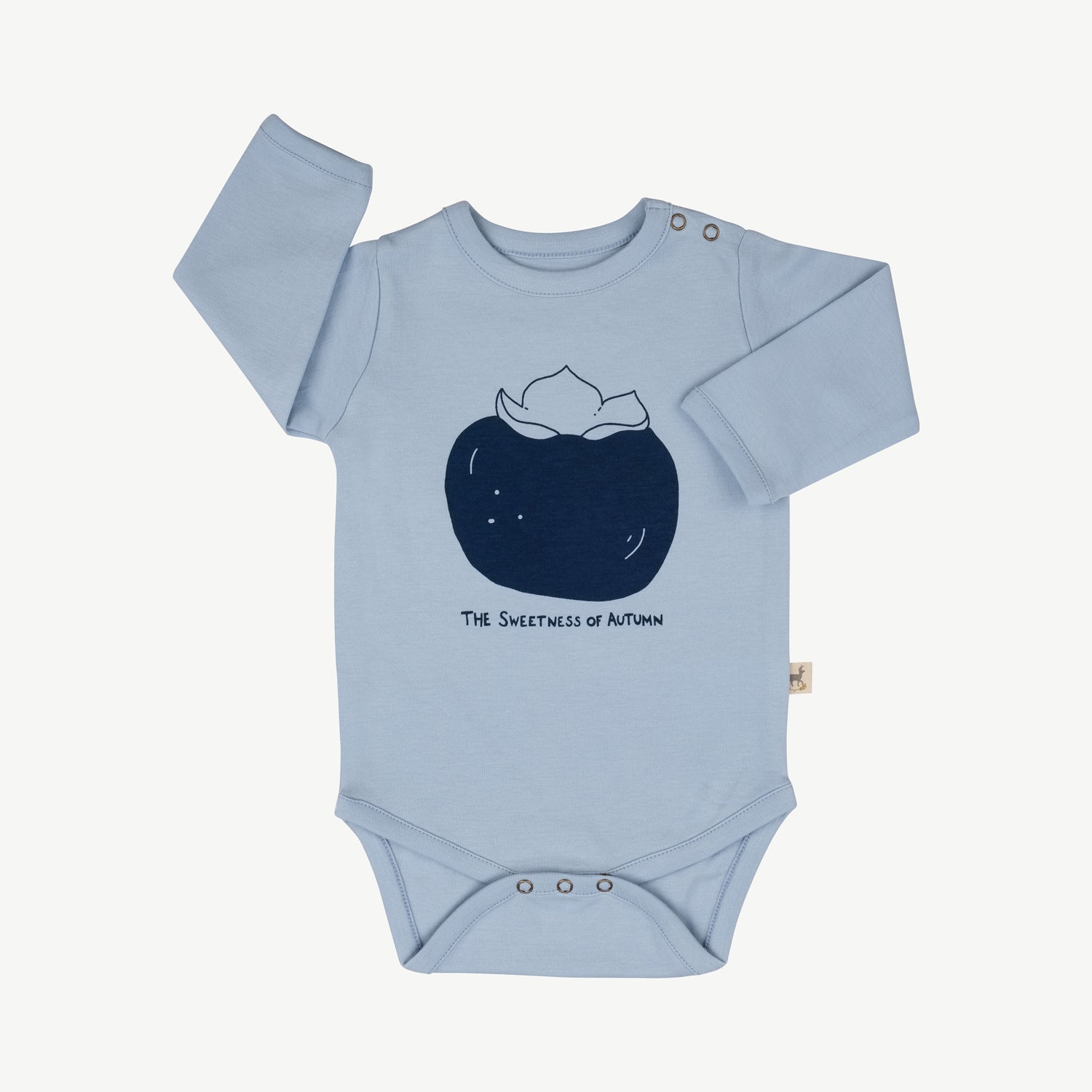 'the sweetness of autumn (plums)' celestial blue onesie