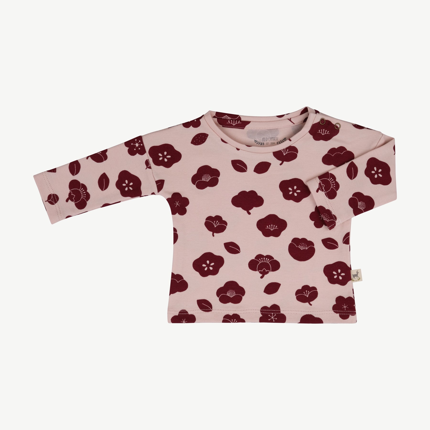 'plums in bloom' peach whip t-shirt