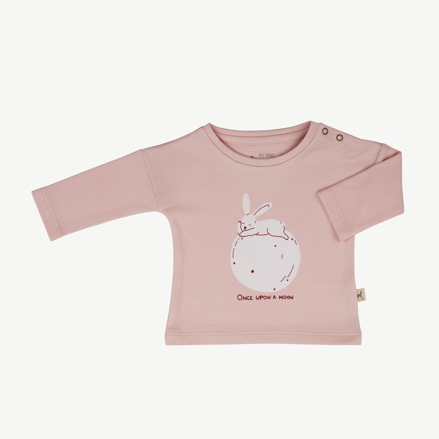 'once upon a moon (hare)' peach whip t-shirt