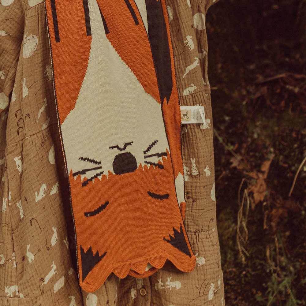 'kitsune (fox)' multi knit scarf