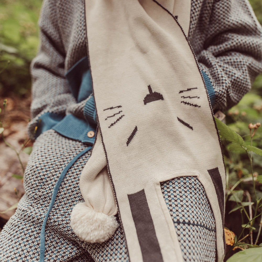 'usagi (hare)' multi knit scarf
