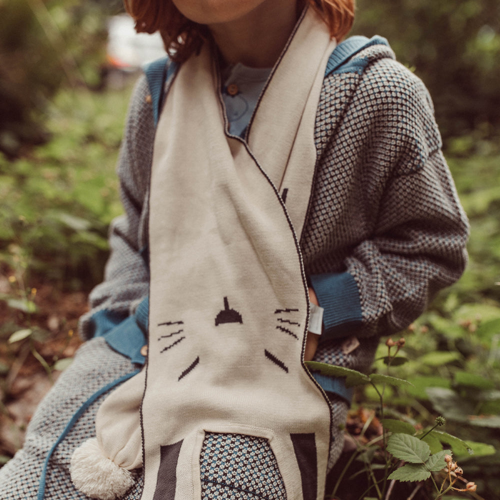 'usagi (hare)' multi knit scarf