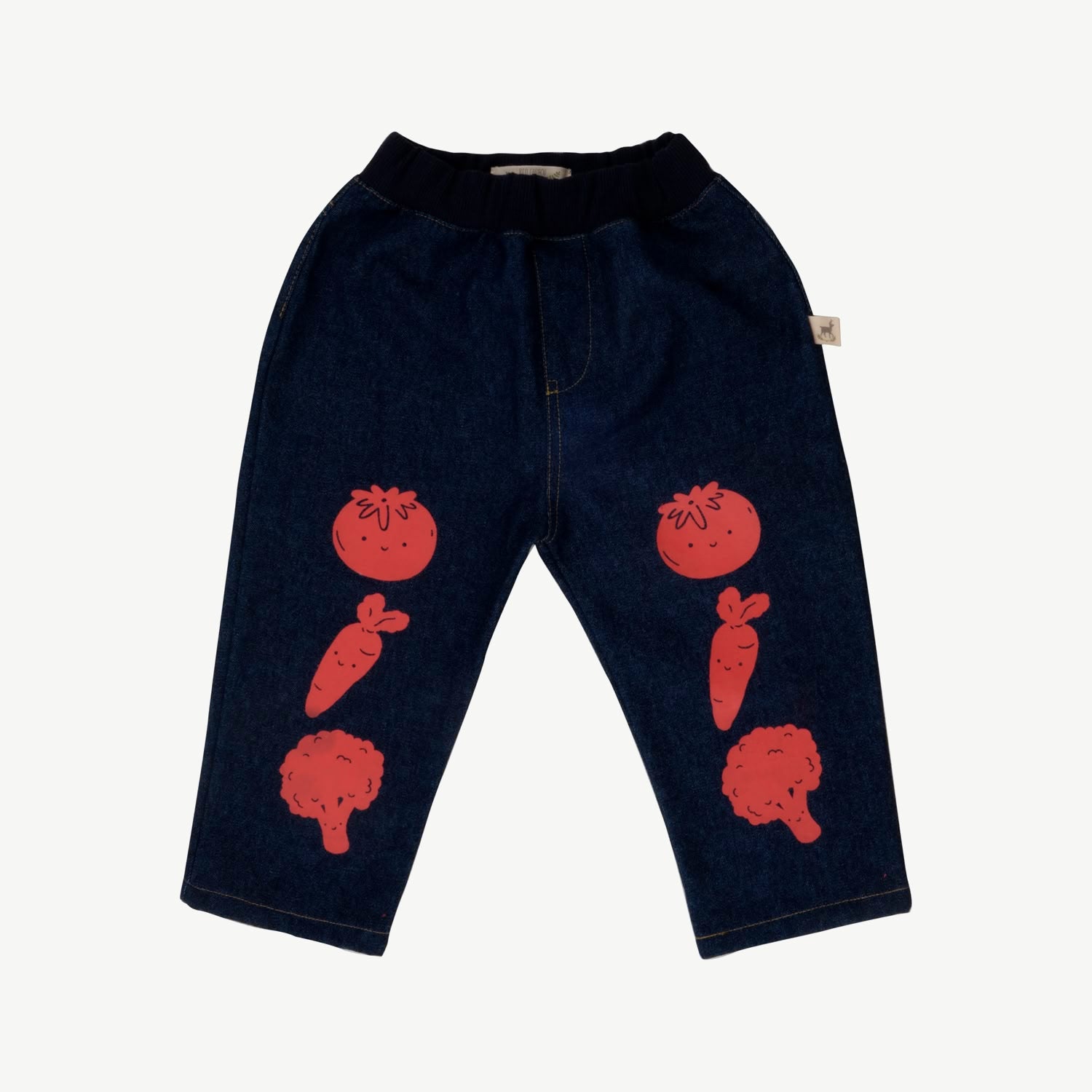 Denim Pants - Happy Veggies - Denim
