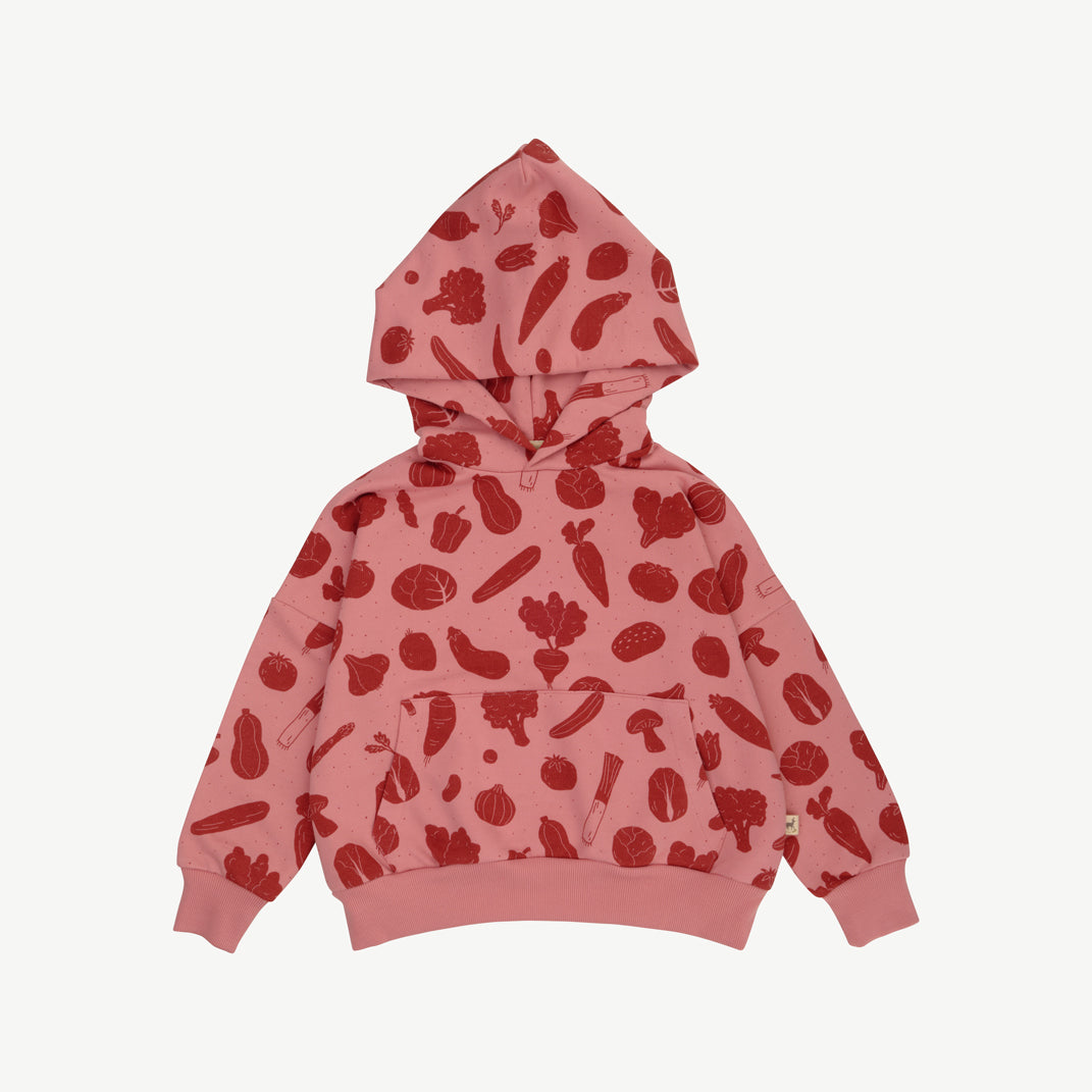 Hoodie - Veggie Fiesta - Blush