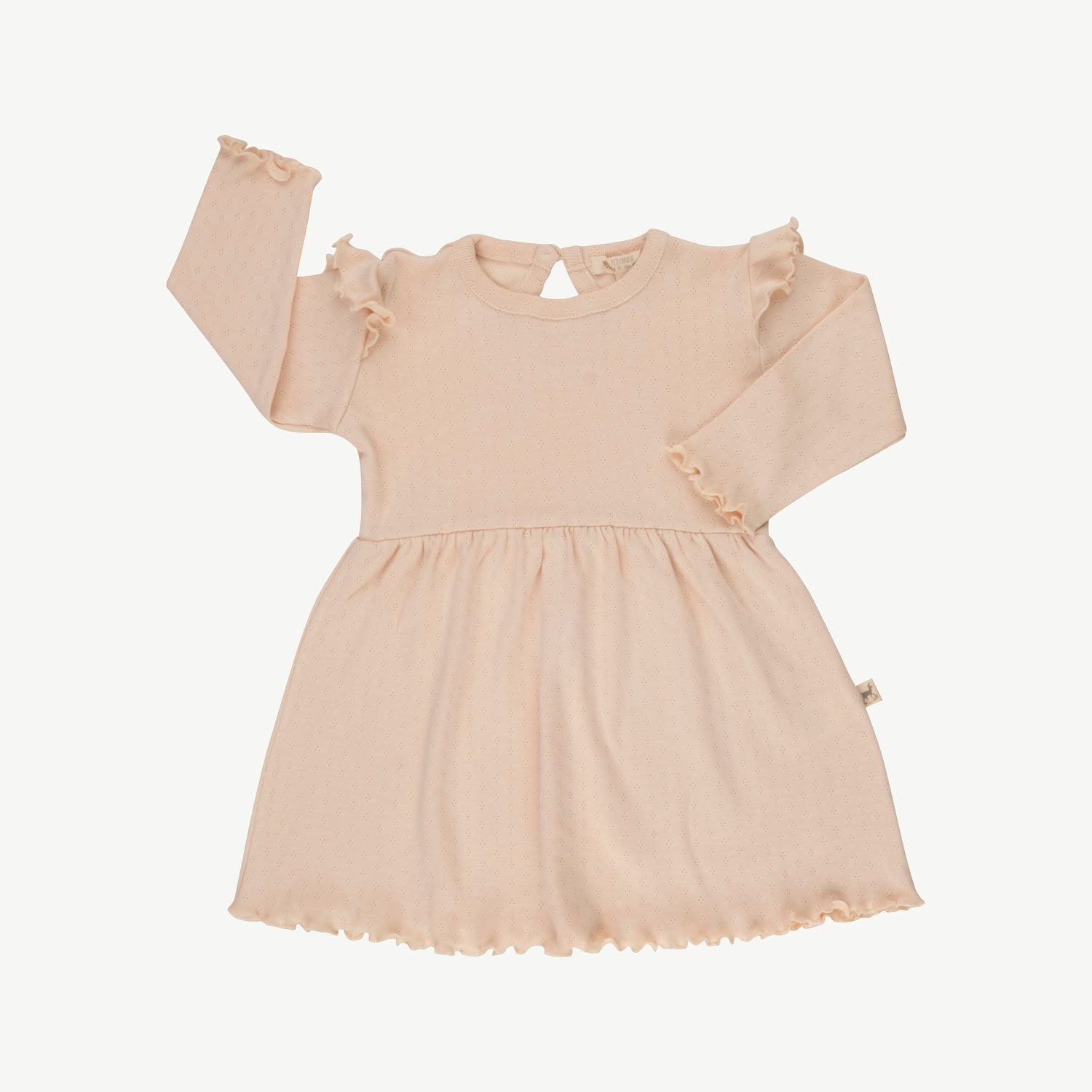 Pointelle Dress - Pointelle - Pink Tint