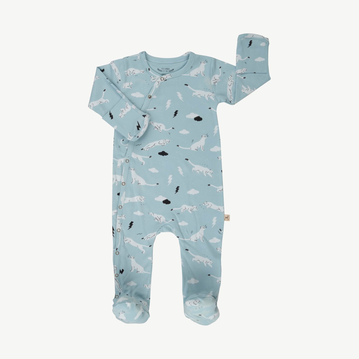 Footed Jumpsuit - Thunder Puma - Winter Sky