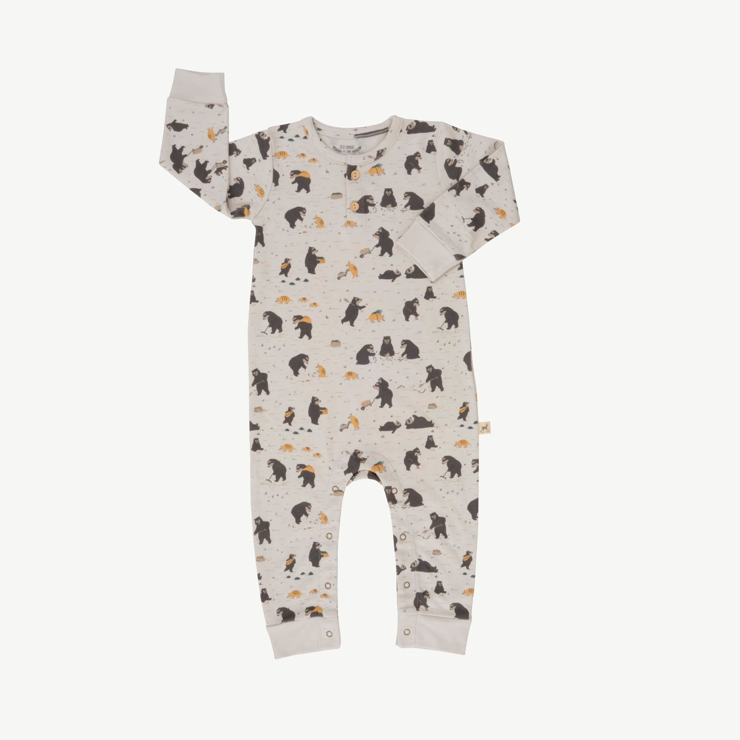 Buttons Jumpsuit - Bear Land - Lunar Rock