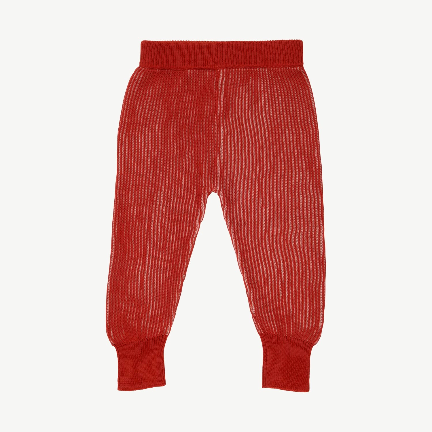 Knit Pants - Rib - Two-Tone Ketchup