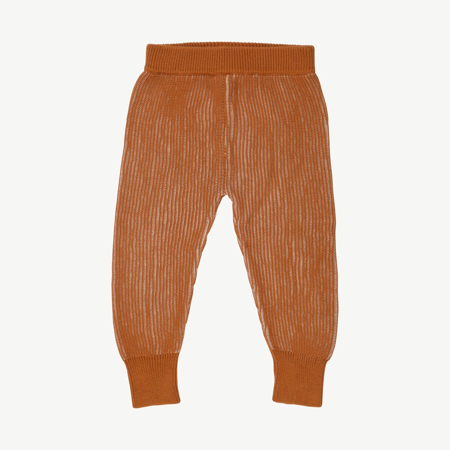 Knit Pants - Rib - Two-Tone Cashew