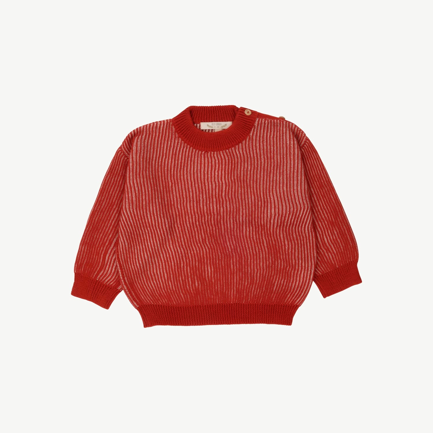 Knit Sweater - Rib - Two-Tone Ketchup