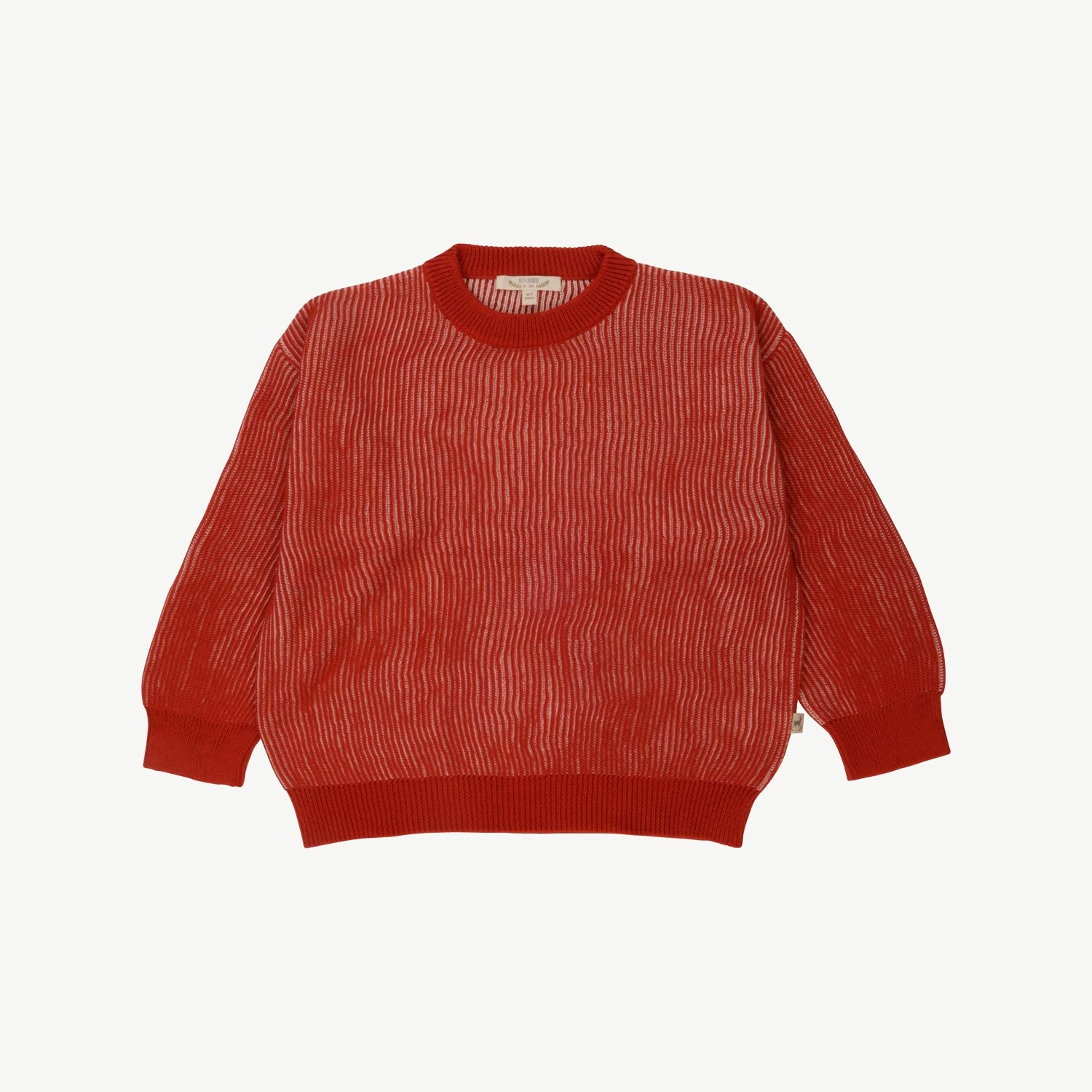 Knit Sweater - Rib - Two-Tone Ketchup