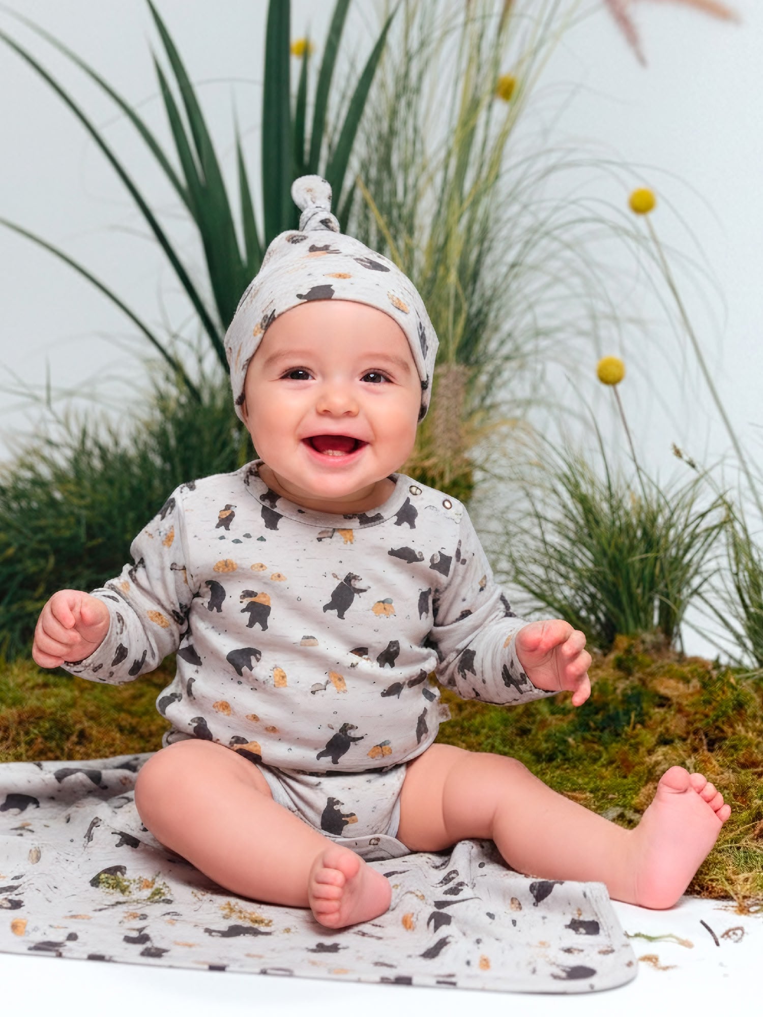 Onesie - Bear Land - Lunar Rock