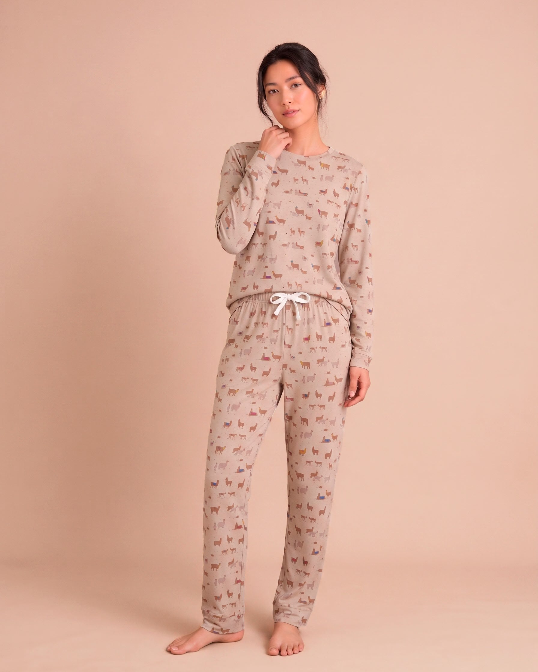 Essential Long Pajama Se - Alpaca Treasures - Peyote