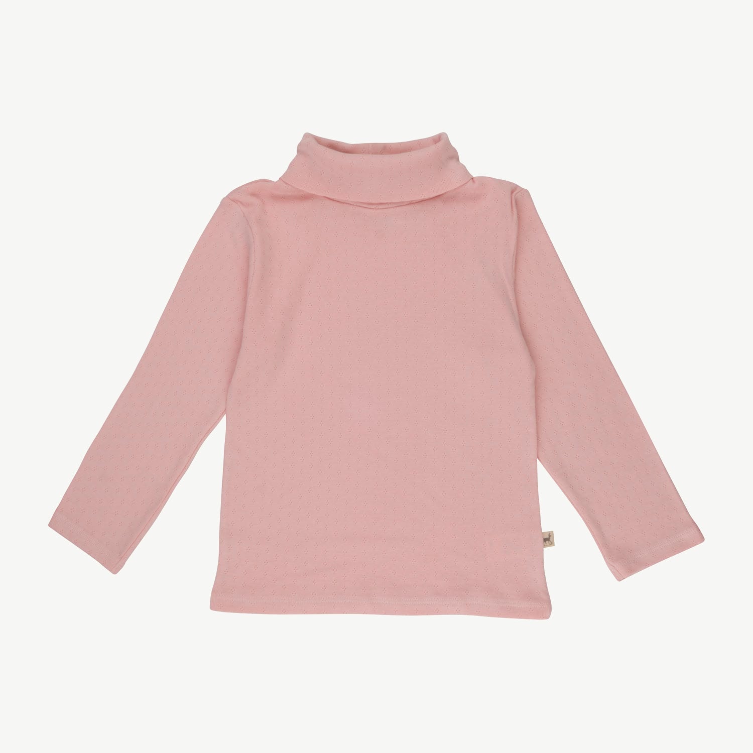 Pointelle Turtle Neck Top - Pointelle - Lotus