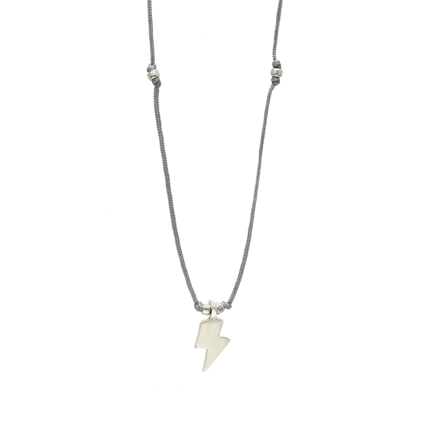 Necklace - Lightning Charm - Sterling Silver