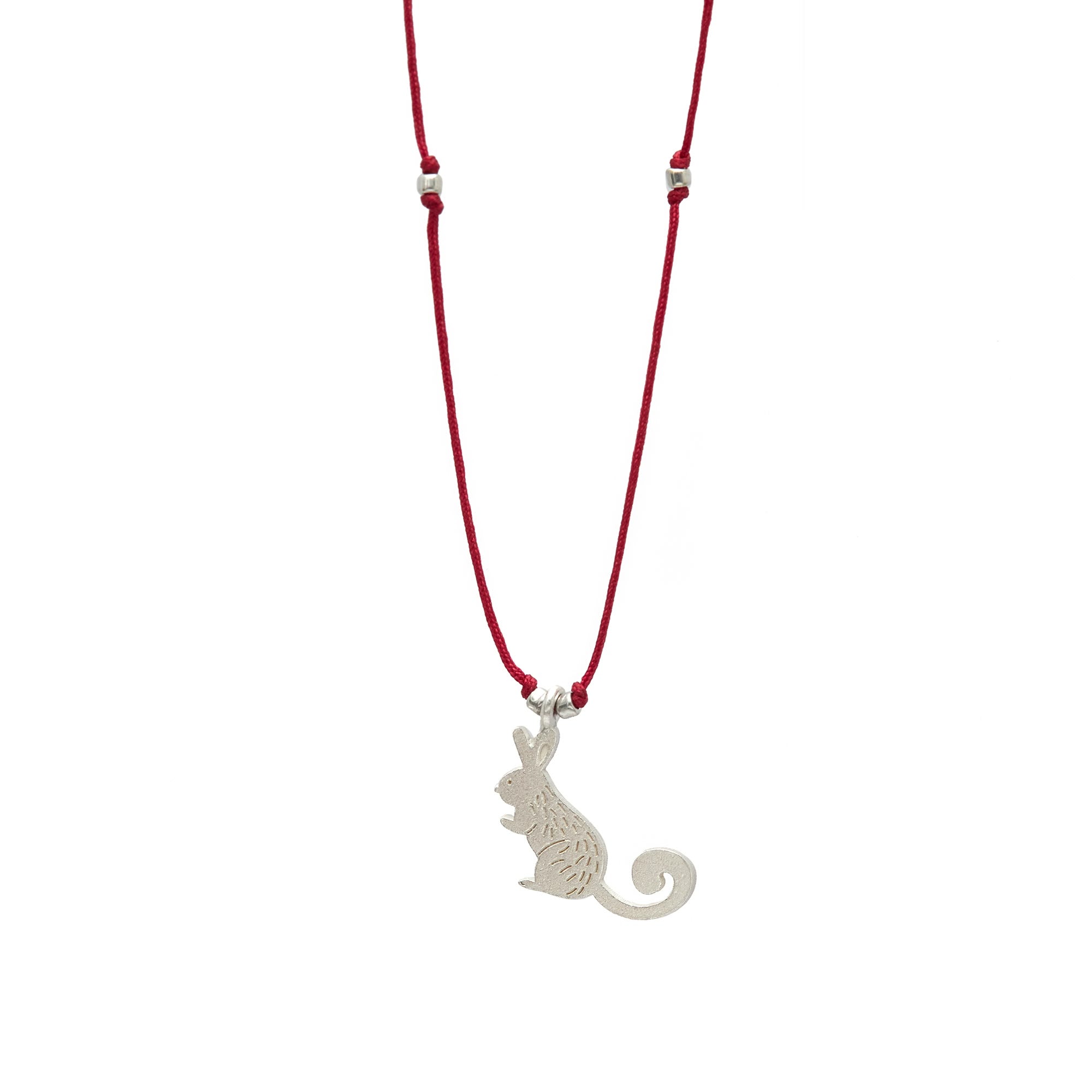 Necklace - Vizcacha Charm - Sterling Silver