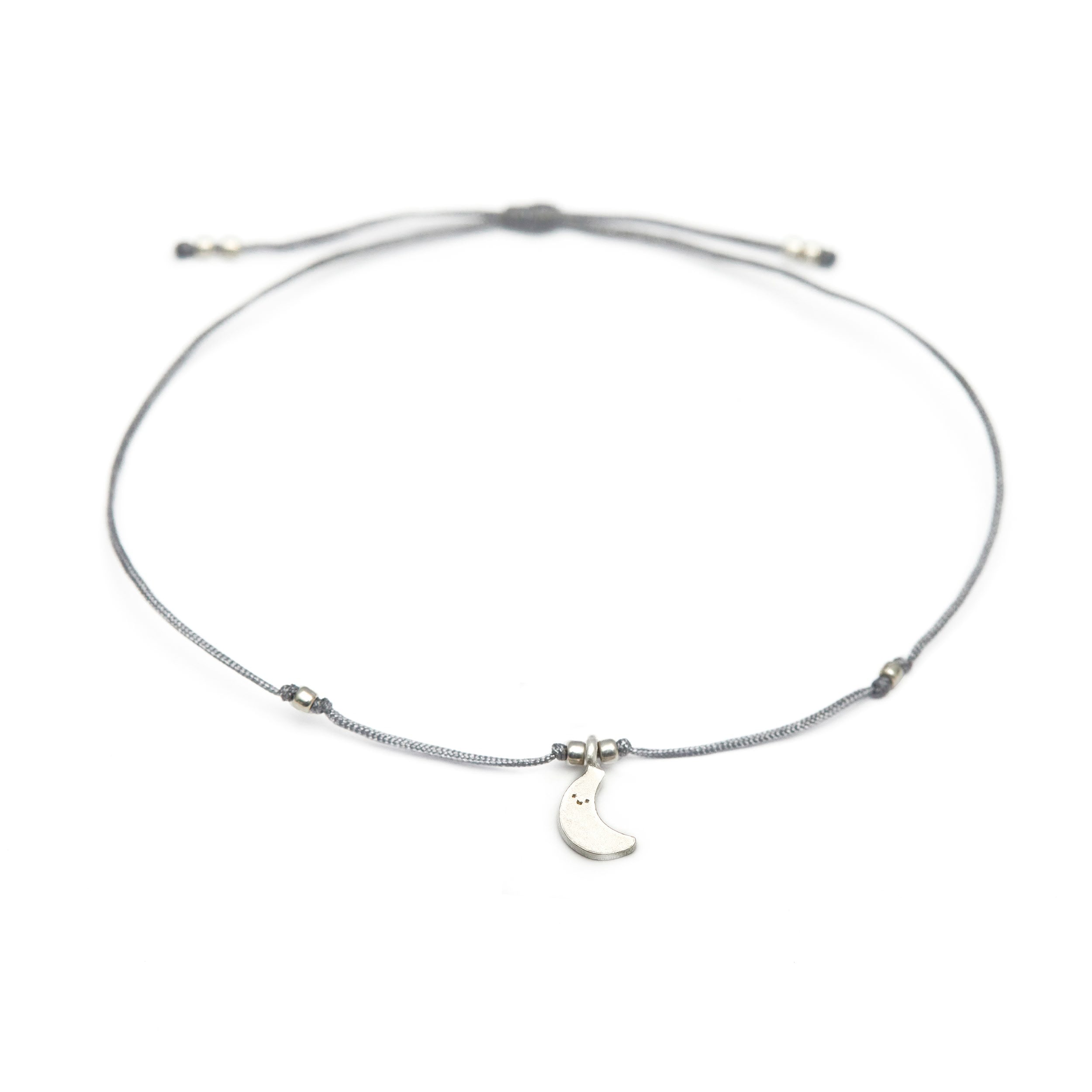 Bracelet - Moon Charm - Sterling Silver