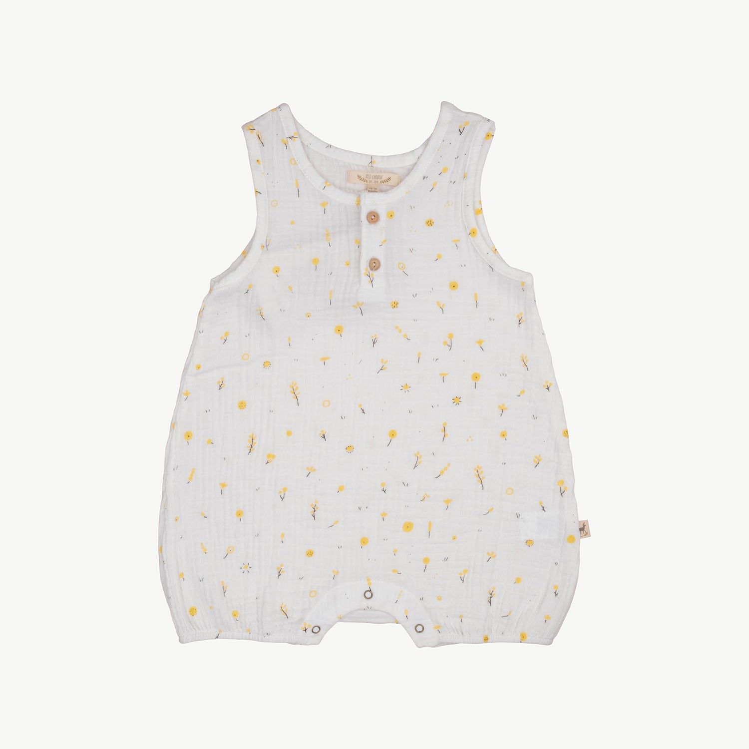 'dusty bloom' ivory muslin romper