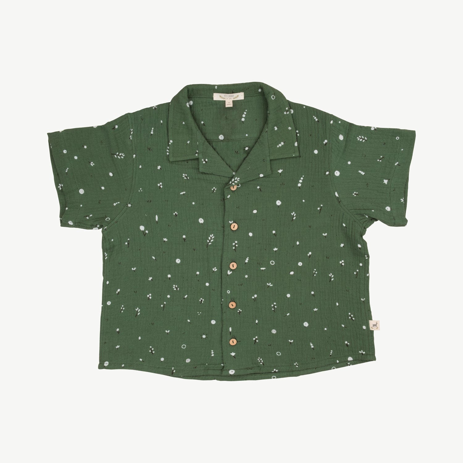 'dusty bloom' vineyard green muslin shirt
