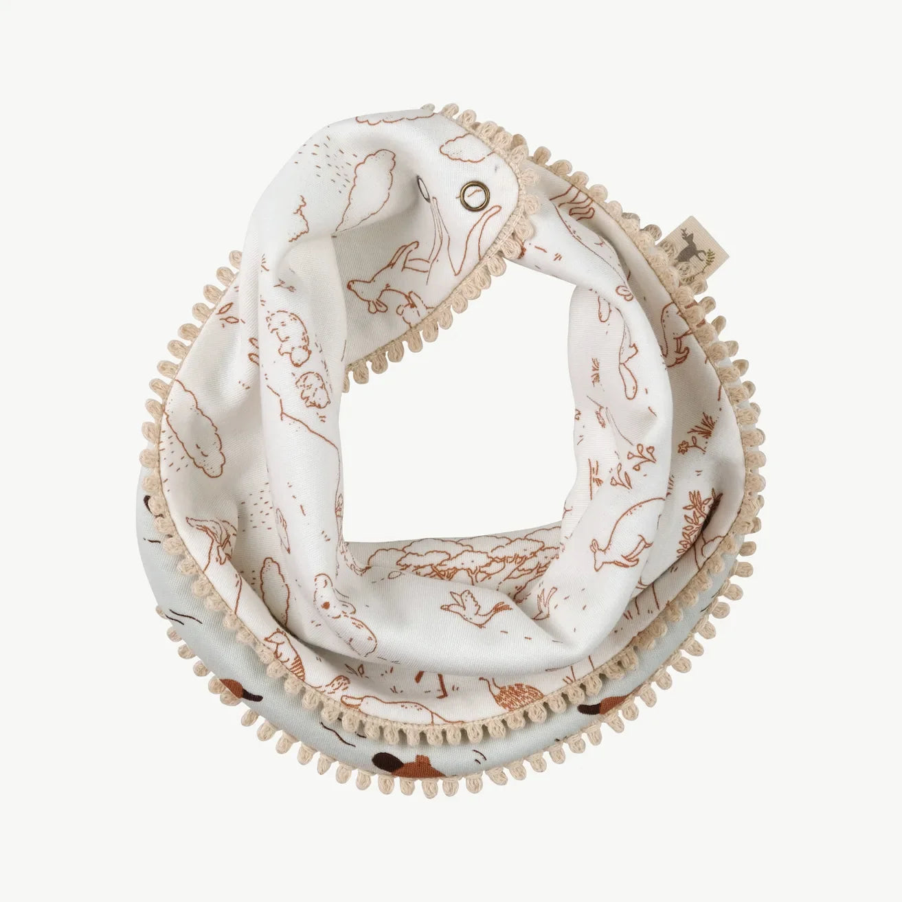 Baby Reversible Bandana - Organic Pima Cotton