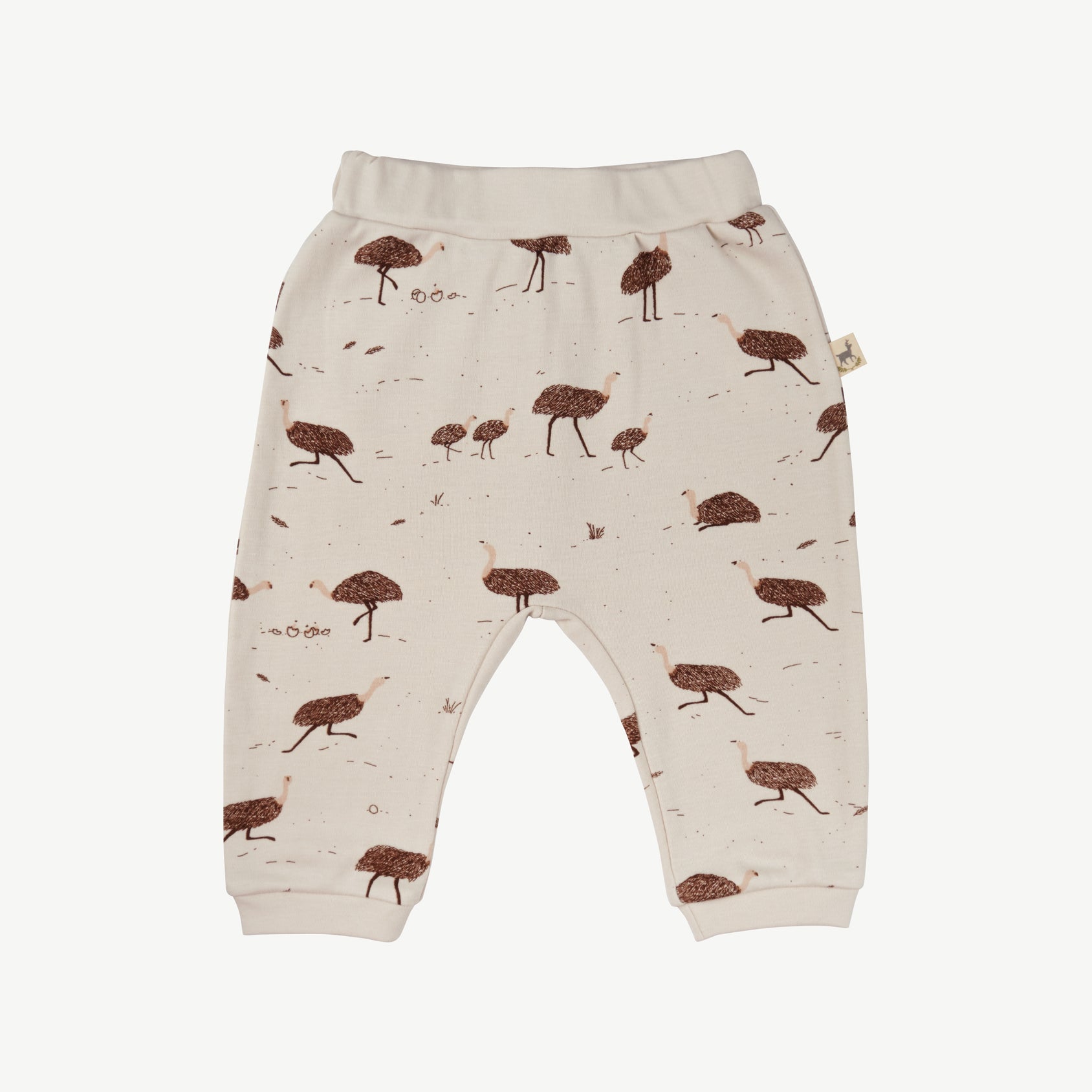 'emus everywhere' rainy day onesie + pants baby outfit