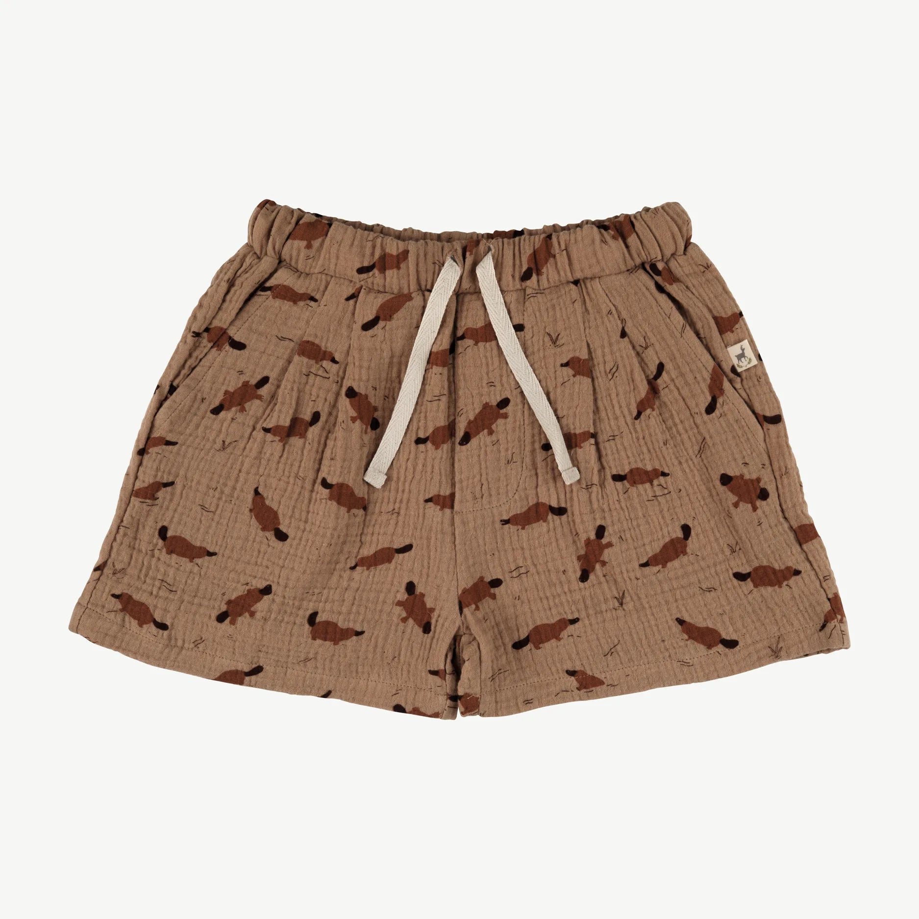 'platypus pond' café cream shorts