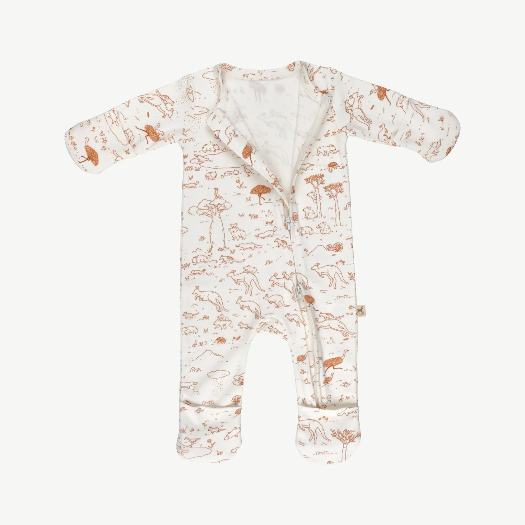 'the story' ivory zippered jumpsuit