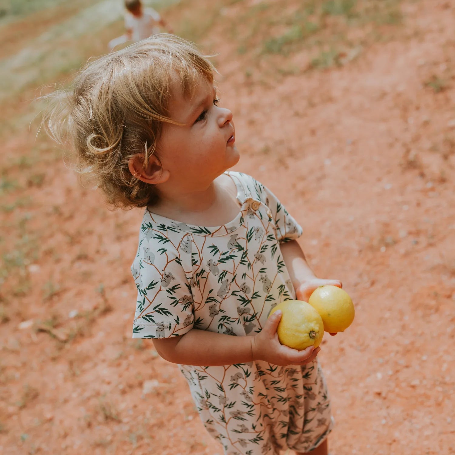 'joyful joeys' rainy day short sleeve jumpsuit