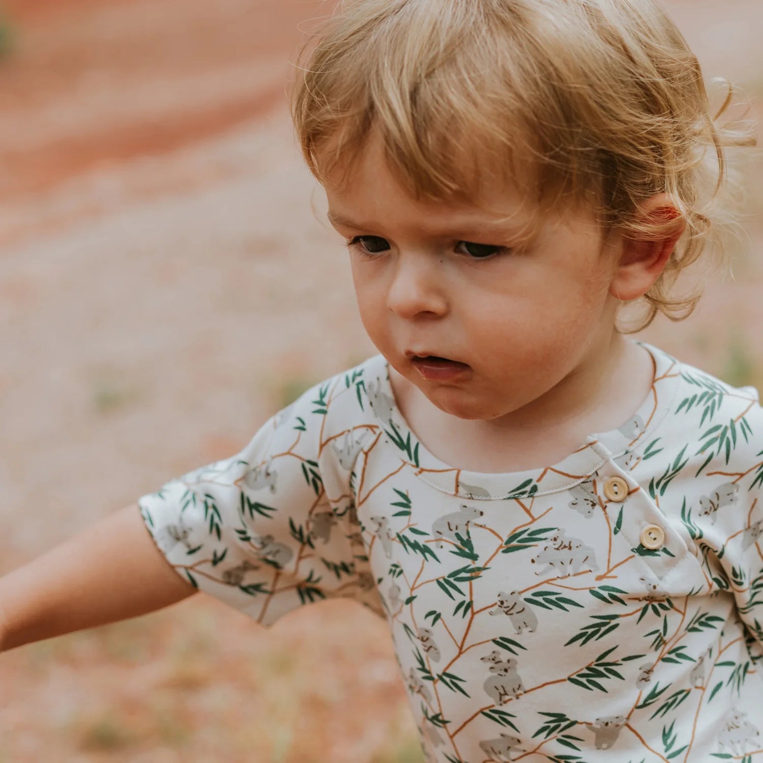 'joyful joeys' rainy day short sleeve jumpsuit
