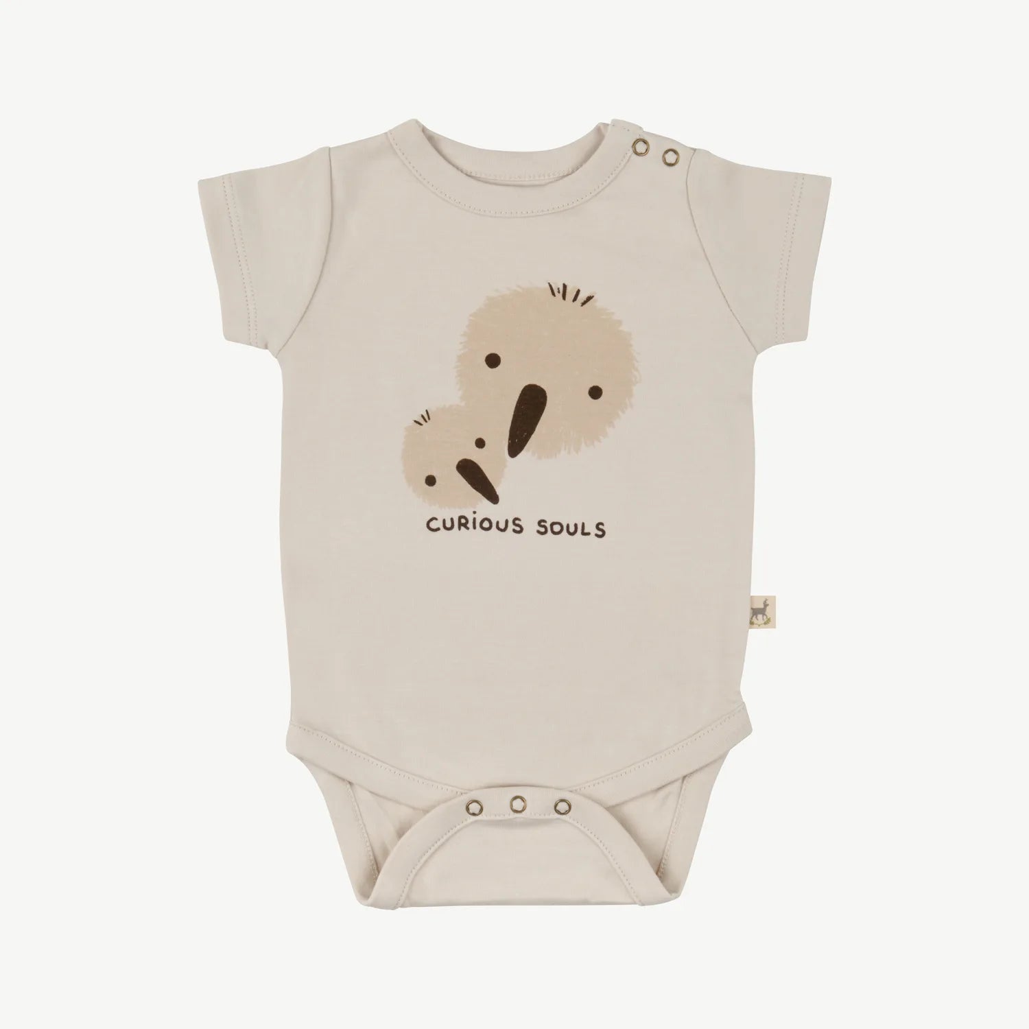 'curious souls' rainy day short sleeve onesie