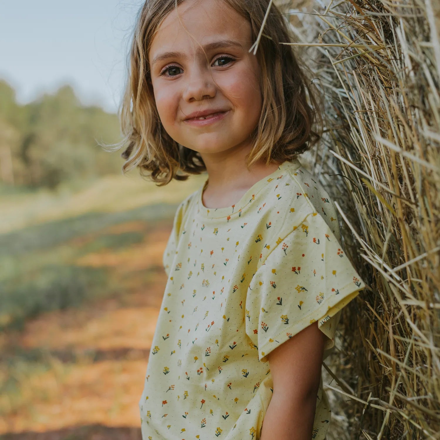 'desert wildflower' sundress frill sleeve t-shirt