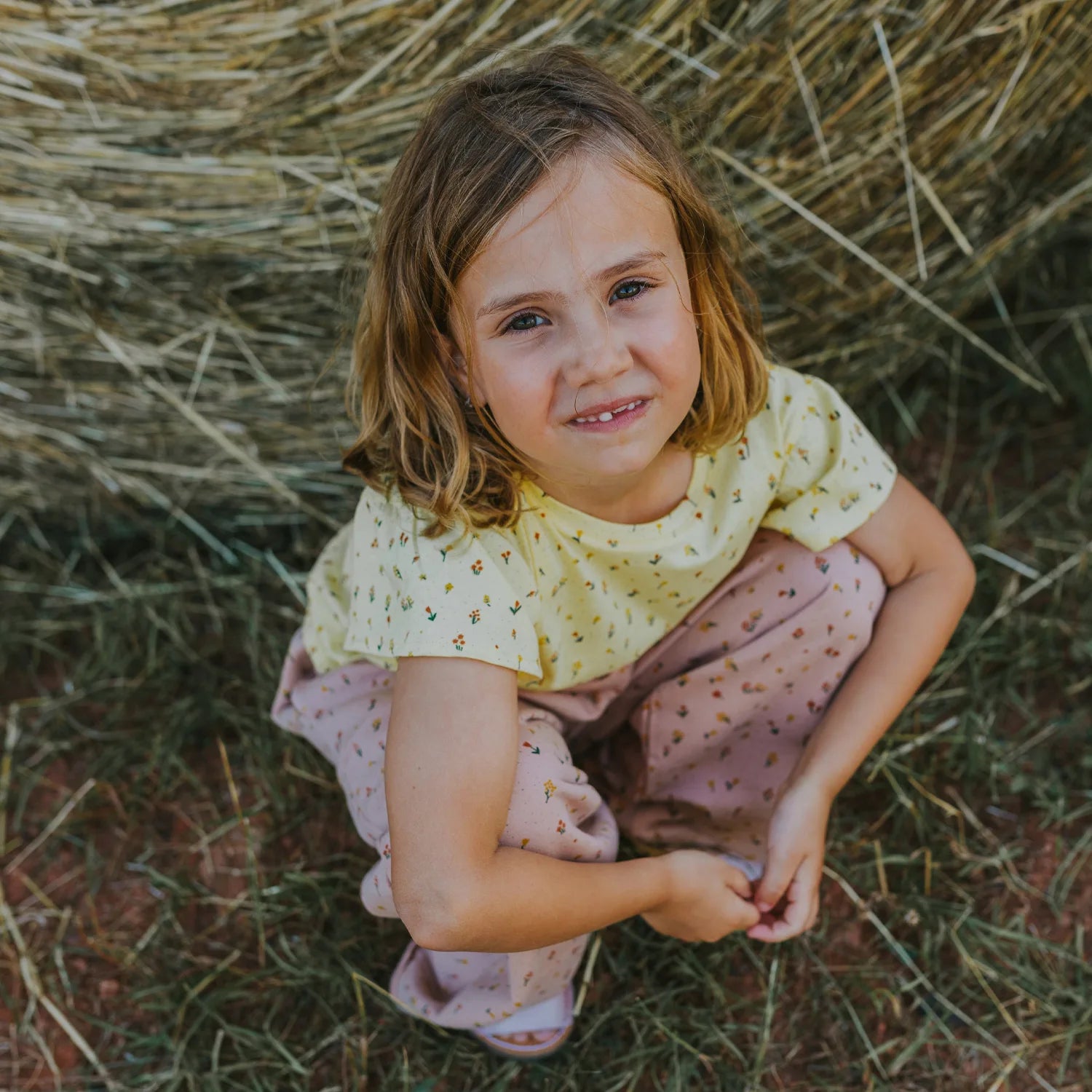 'desert wildflower' sundress frill sleeve t-shirt