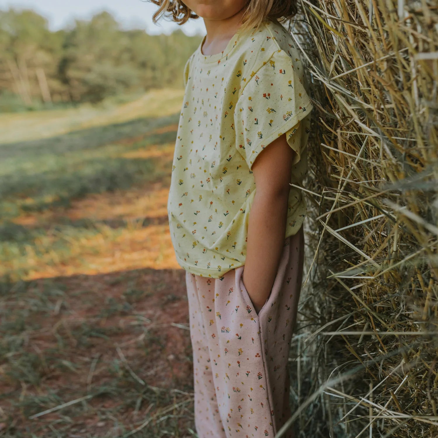 'desert wildflower' sundress frill sleeve t-shirt