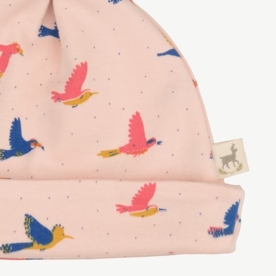 Beanie - Boundless Birds - Soft Peach