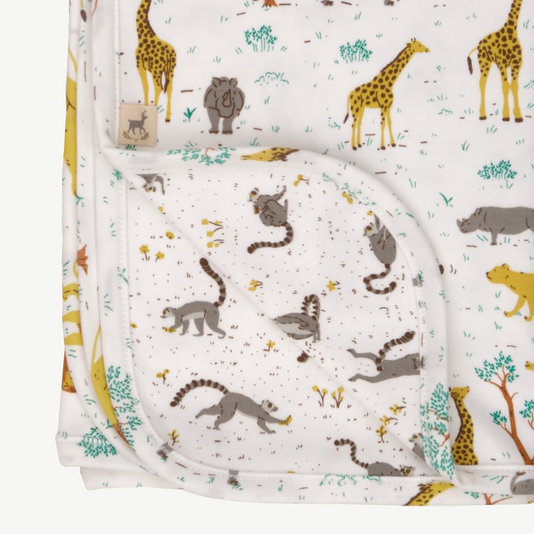 Double-Sided Blanket - Wild Wonder - Ivory