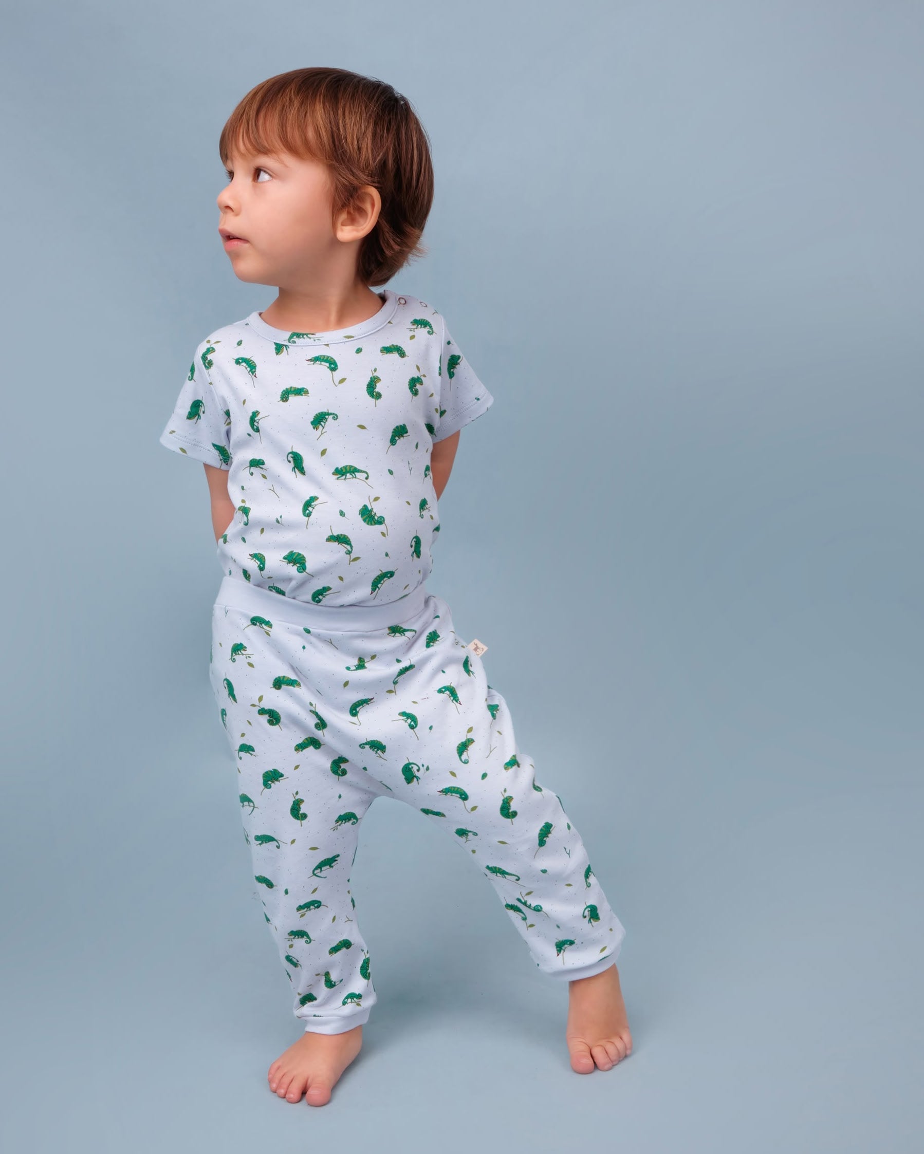 Pants - Charming Chameleons - Light Blue