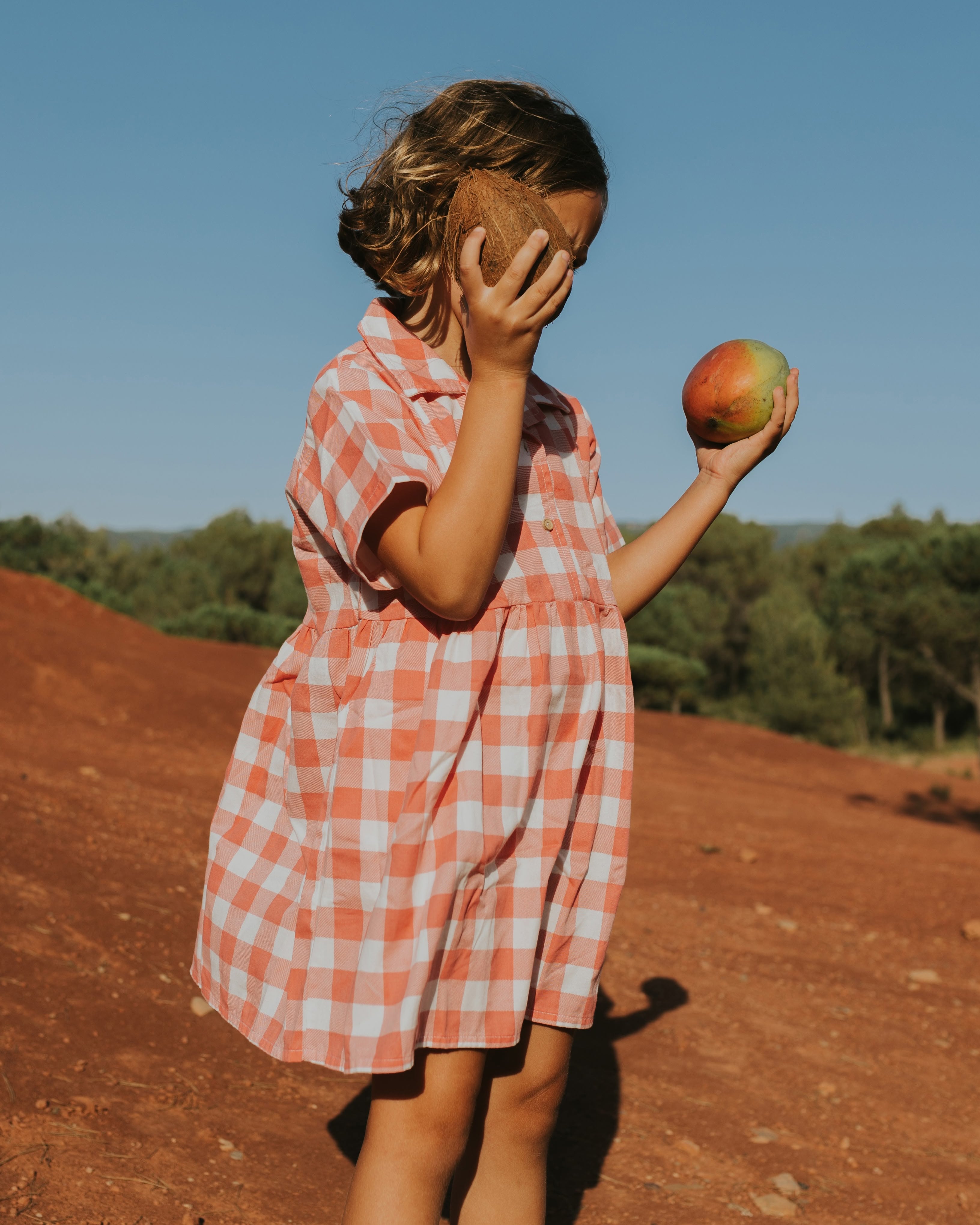 Aloha Dress - Gingham Gem - Rose