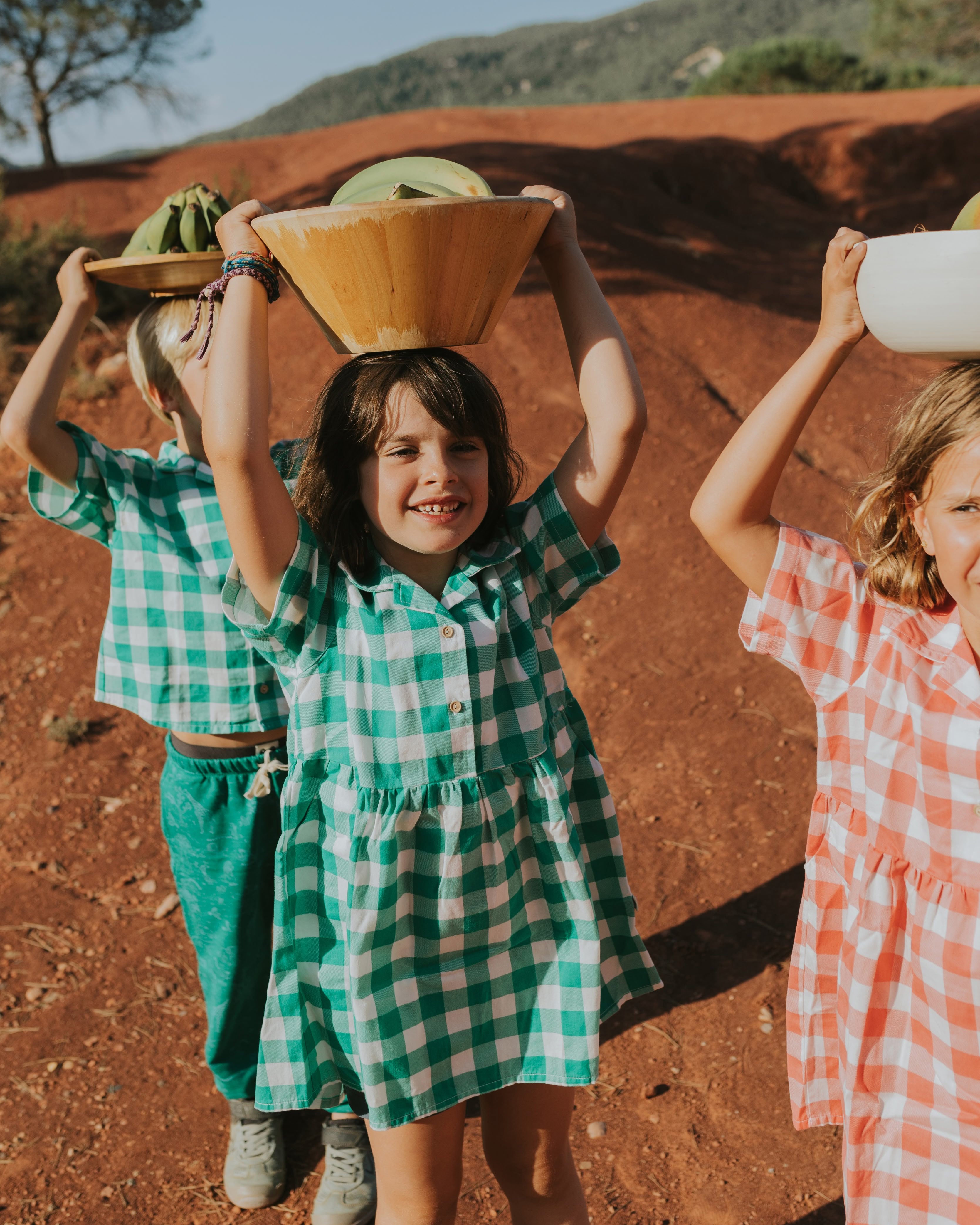 Aloha Dress - Gingham Gem - Emerald