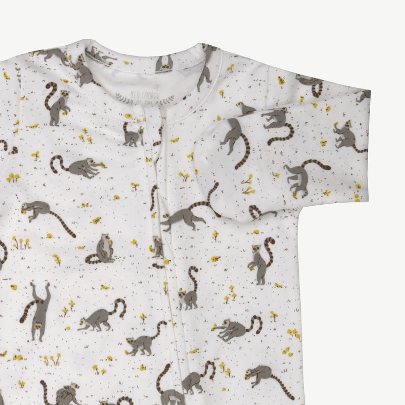 Zippered Jumpsuit - L'amour Lemur - Ivory