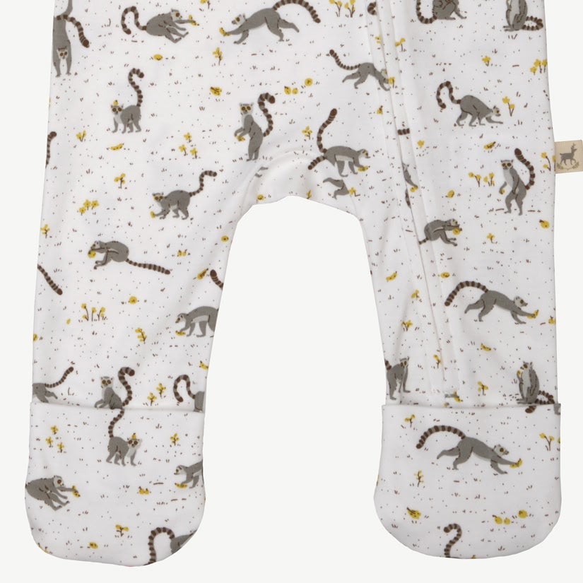 Zippered Jumpsuit - L'amour Lemur - Ivory