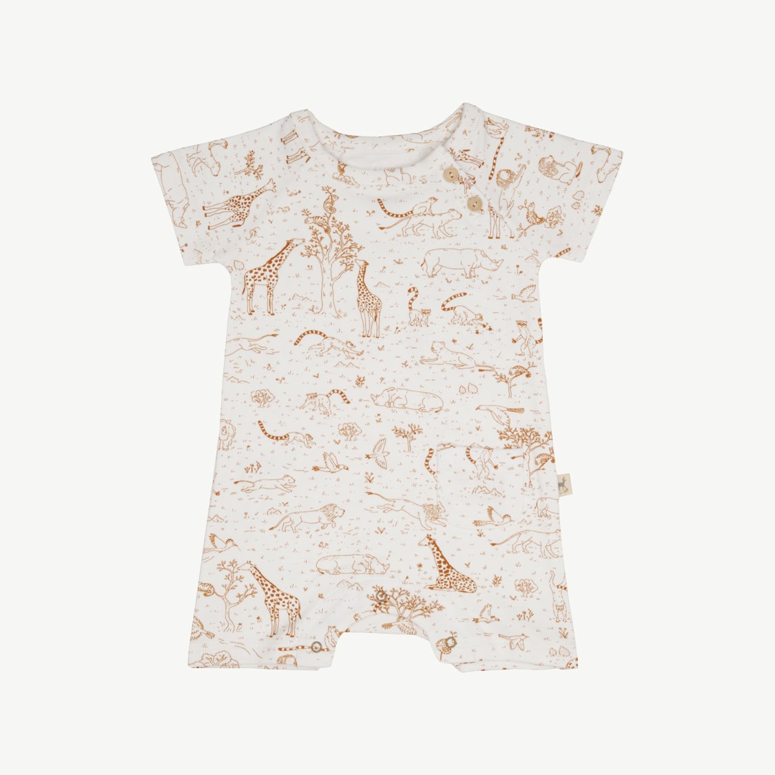 Short Sleeve Jumpsuit - The Story - Ivory