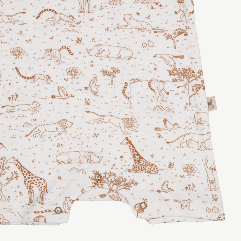 Short Sleeve Jumpsuit - The Story - Ivory